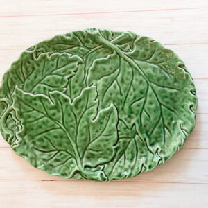 Cabbage oval leaf platter large