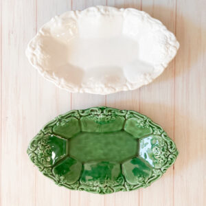 Carved Oval Bowl