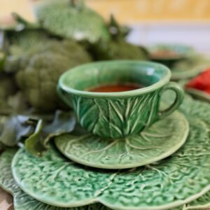 Rough Cabbage Soup bowl and saucer