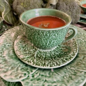 Fine Cabbage Soup bowl and saucer
