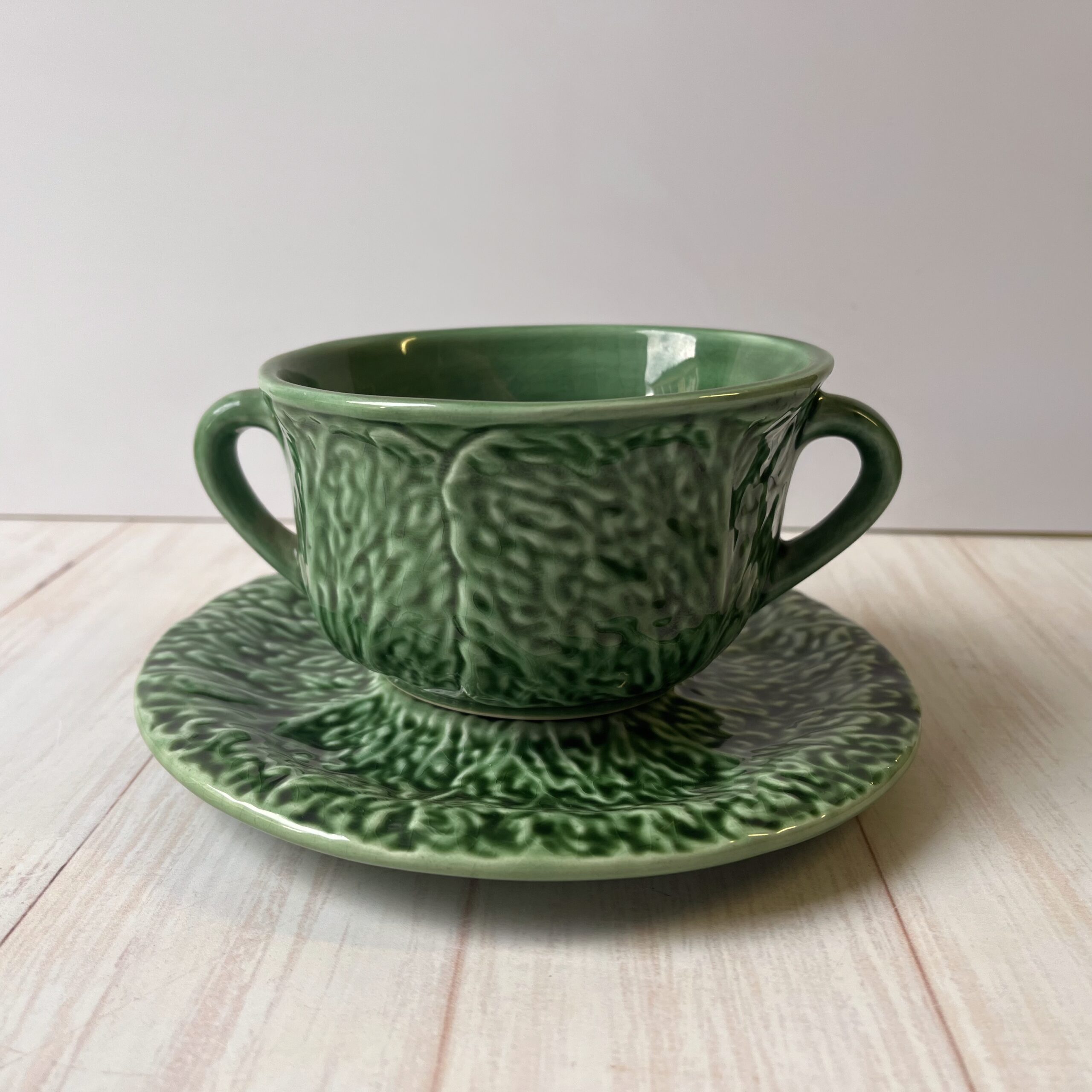 Fine Cabbage Soup bowl and saucer - Image 2